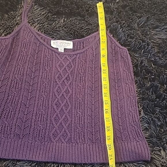 St John Collection Wool Spagetti Strap Top - Picture 6 of 8